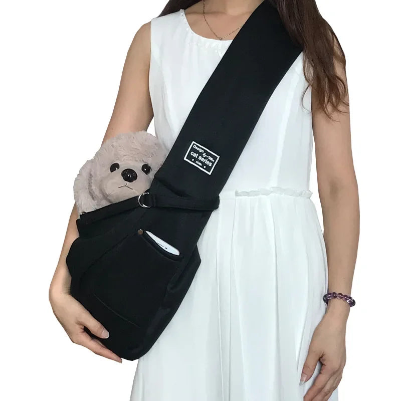 Bolsa bandolera porta mascota varios colores