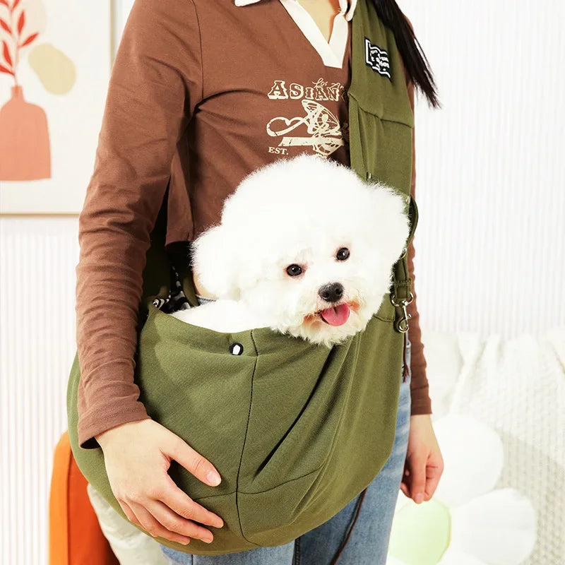 Bolsa bandolera porta mascota varios colores